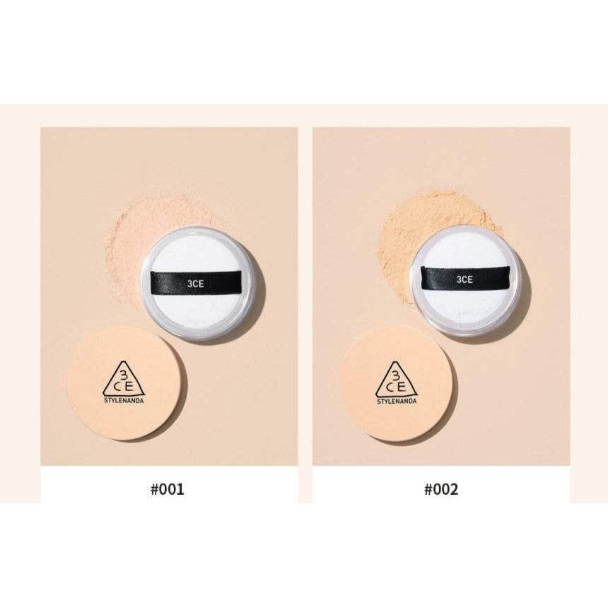 3CE Natural Finish Loose Powder 8.5g | Oil-Control & Pore-Blurring Setting Powder