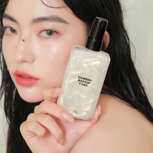 3CE Shimmer Makeup Fixer 95ml | Long-Lasting & Glow-Enhancing Setting Spray