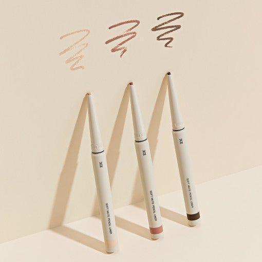 3CE Soft Mute Pencil Liner 0.1g | Long-Lasting & Smudge-Proof Eye Definition