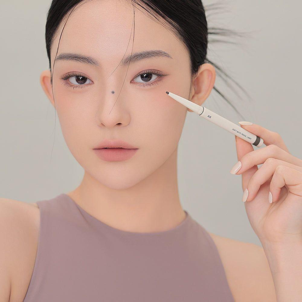 3CE Soft Mute Pencil Liner 0.1g | Long-Lasting & Smudge-Proof Eye Definition