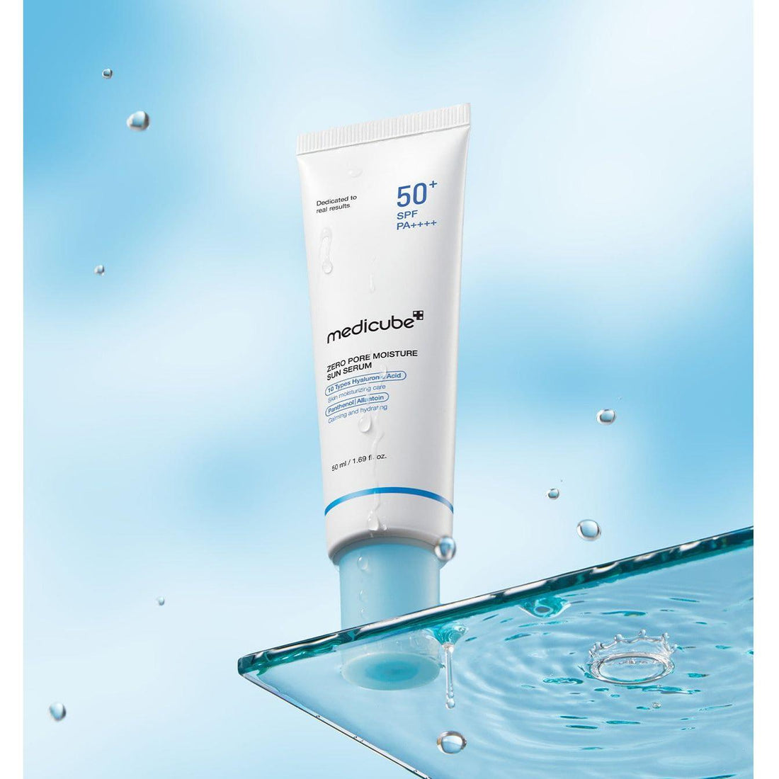 medicube Zero Pore Moisture Sun Serum 50ml | SPF Protection with Hydrating Hyaluronic Acid & Panthenol
