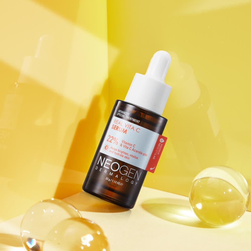NEOGEN Real Vitamin C Serum 32g | Brightens, Firms & Hydrates with Stabilized 22% Vitamin C