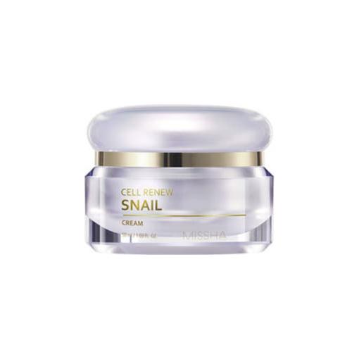 MISSHA Cell Renew Snail Cream | 70% Snail Mucin Hydration for Firm, Dewy Skin MISSHA