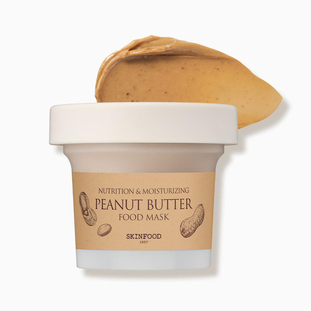 SKINFOOD Peanut Butter Food Mask 120g | Ultra-Nourishing & Moisturising Wash-Off Mask