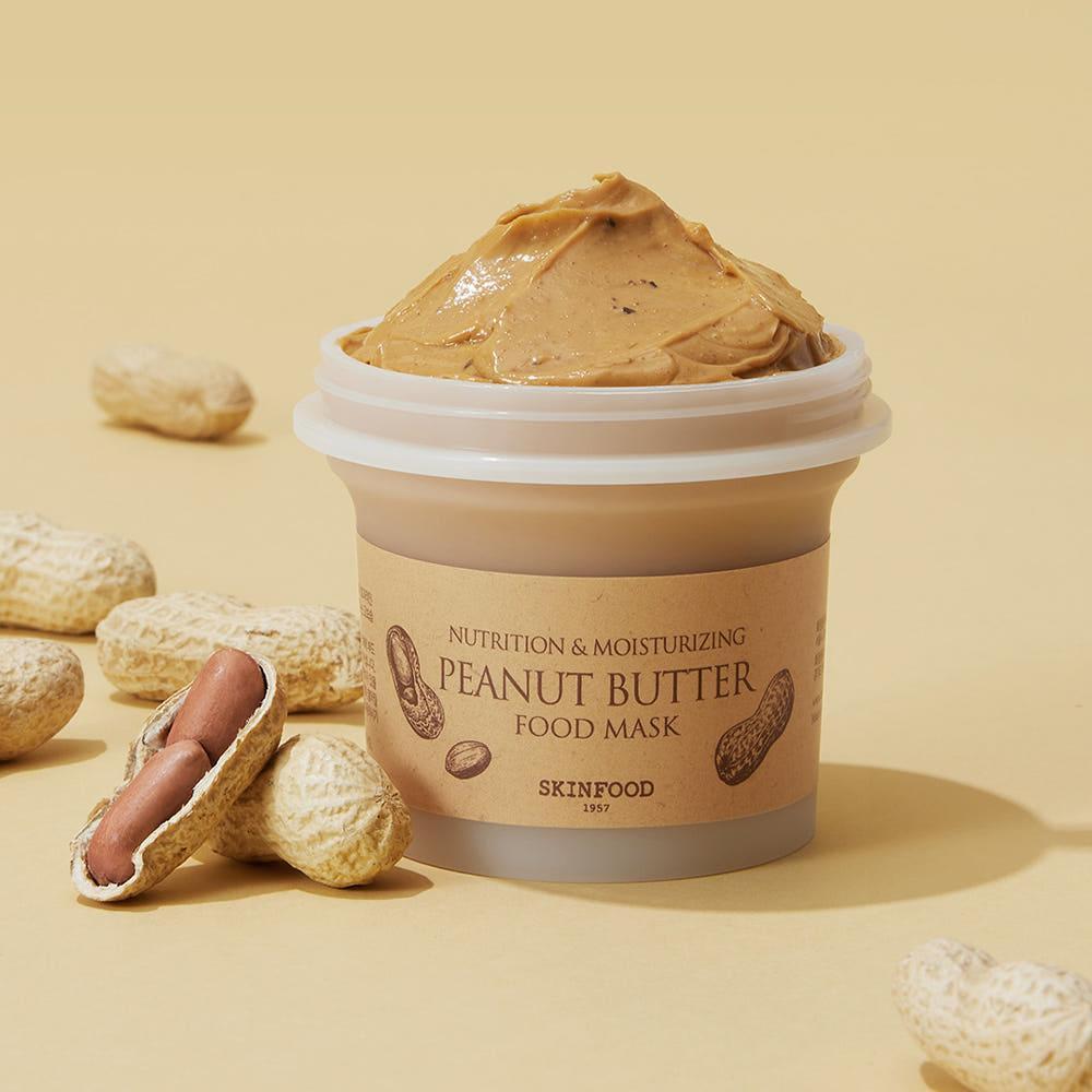 SKINFOOD Peanut Butter Food Mask 120g | Ultra-Nourishing & Moisturising Wash-Off Mask