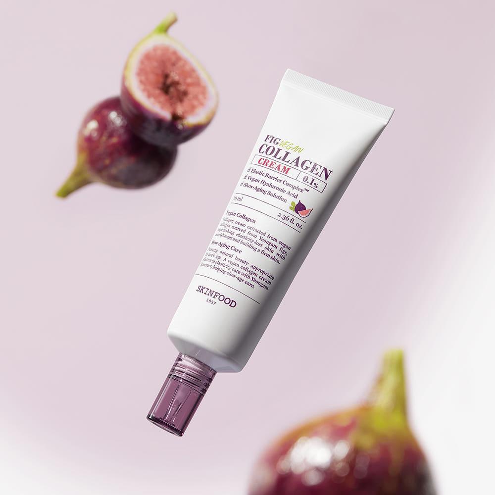 SKINFOOD Fig Vegan Collagen Cream 70 ml | Firming & Hydrating Vegan Moisturiser for Elasticity Loss