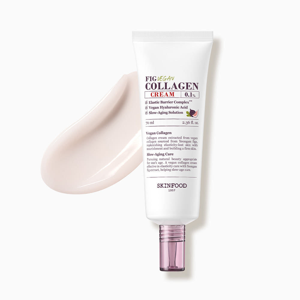 SKINFOOD Fig Vegan Collagen Cream 70 ml | Firming & Hydrating Vegan Moisturiser for Elasticity Loss