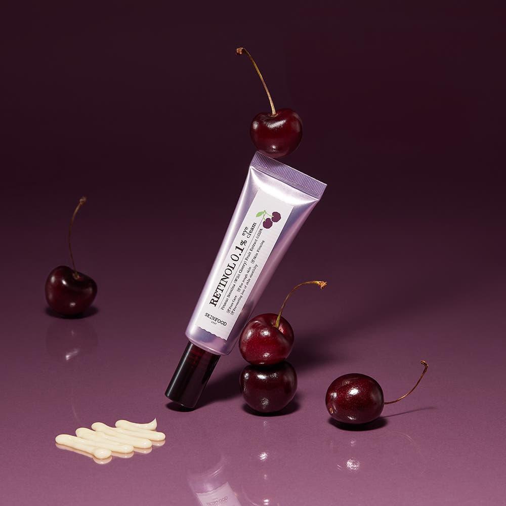 SKINFOOD Black Cherry Retinol 0.1 Eye Cream | Firm, Brighten & Revive Delicate Eye Area