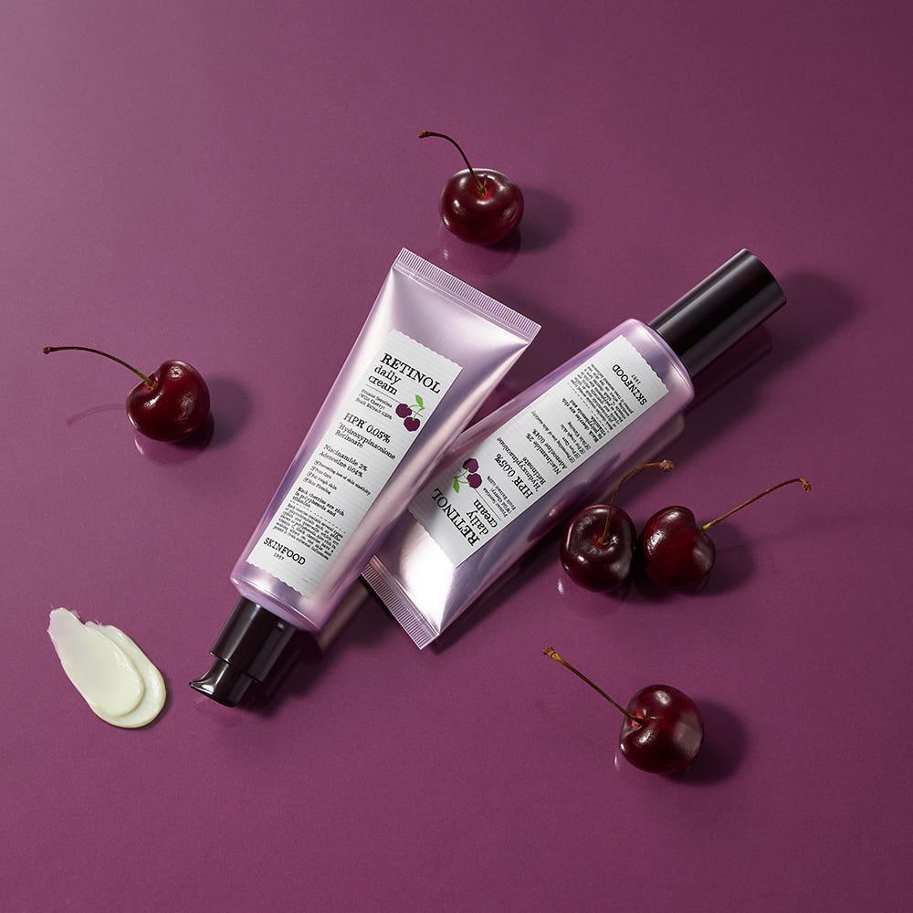 SKINFOOD Black Cherry Retinol Daily Cream | Firm, Brighten & Renew Your Complexion