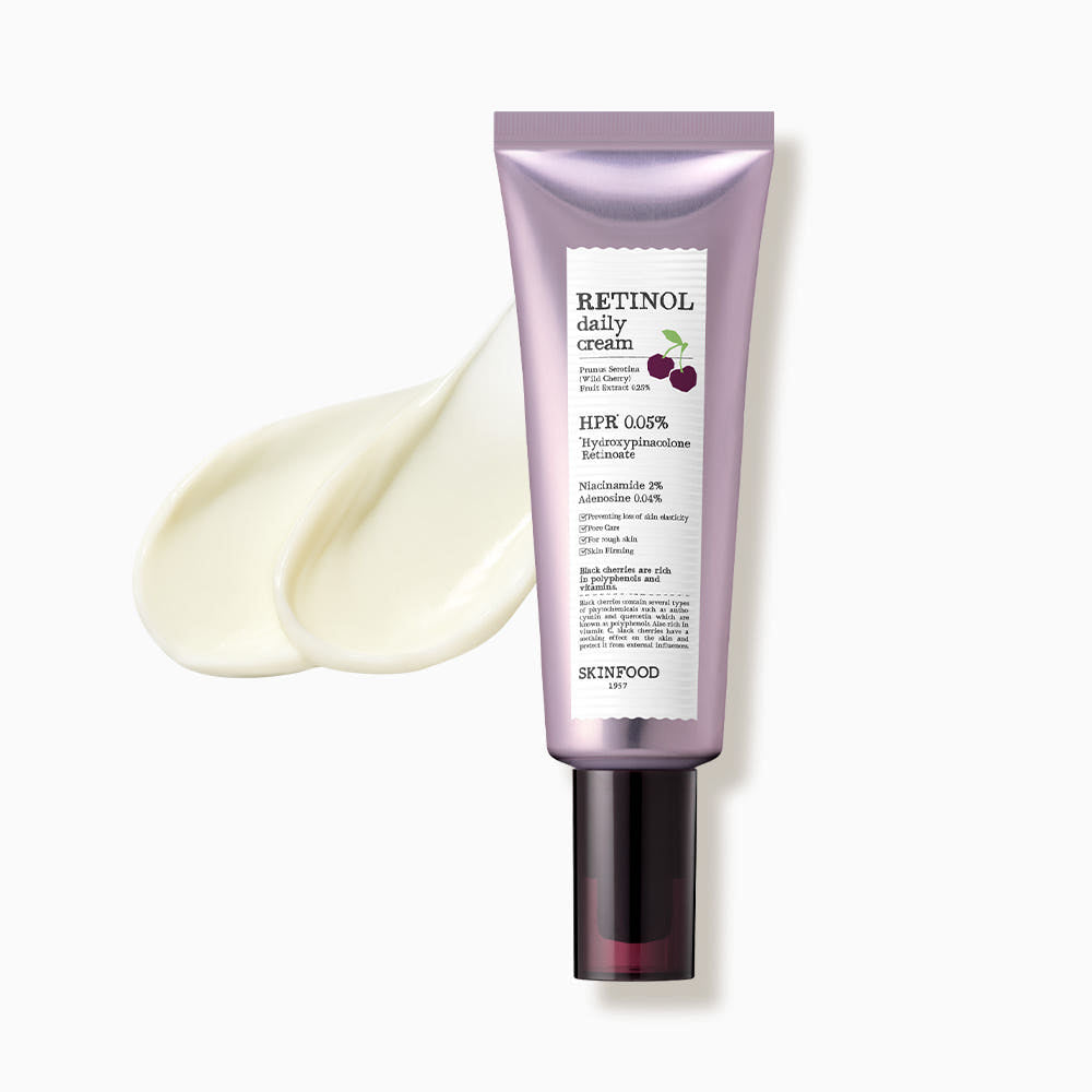 SKINFOOD Black Cherry Retinol Daily Cream | Firm, Brighten & Renew Your Complexion
