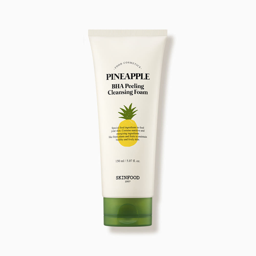 SKINFOOD Pineapple BHA Peeling Cleansing Foam 150ml Gentle Exfoliation + Deep Pore Cleanse in One Refreshing Foam