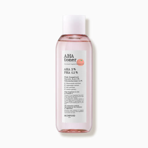 SKINFOOD Pink Grapefruit AHA Toner&nbsp; 200ml | Gentle Exfoliation for Smooth, Radiant Skin