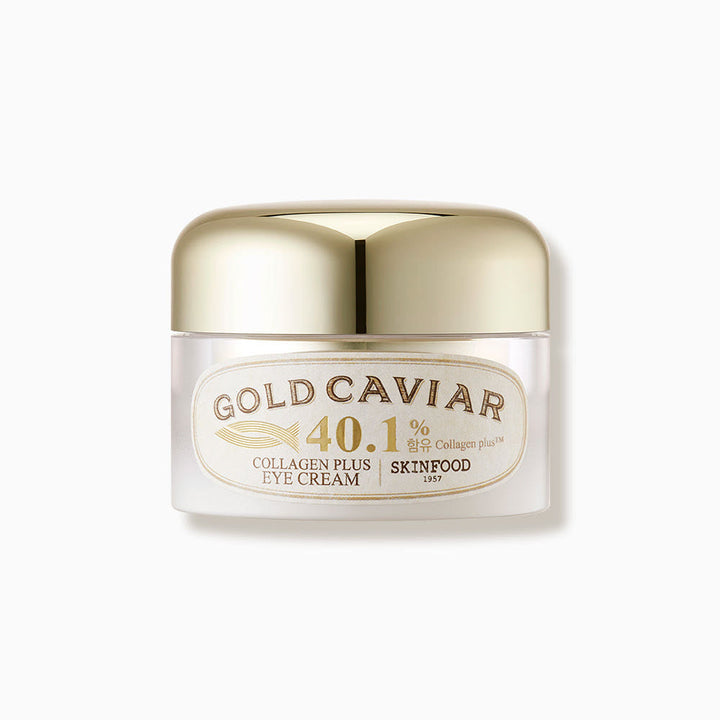 SKINFOOD Gold Caviar Collagen Plus Eye Cream 30g | Firming Anti-Wrinkle Eye Treatment with Collagen & Gold for Youthful Eyes