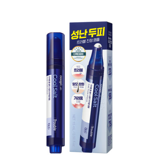 Dr.G Doopi Lab Cool Salt Scalp Trouble Ampoule 15ml | Intensive Cooling Scalp Treatment for Itchiness, Oil Control &amp; Irritation Relief