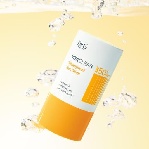 Dr.G Vita Clear Waterproof Sun Stick SPF50+ PA++++ 21g | Ultra-Lightweight, Non-Sticky UV Protection for Sensitive Skin
