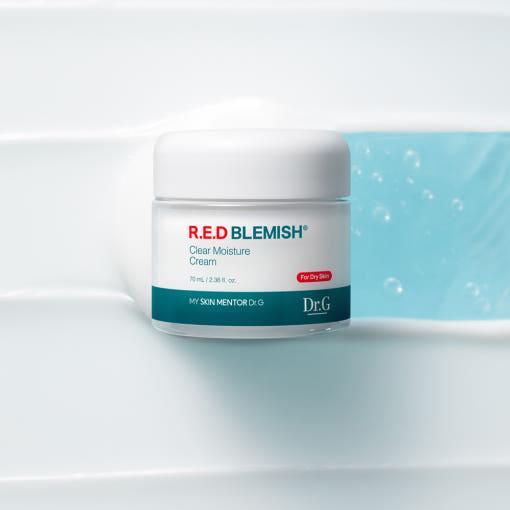 Dr.G RED BLEMISH Clear Moisture Cream 70ml | Soothing Gel Cream with 5-Cica Complex for Sensitive, Irritated Skin