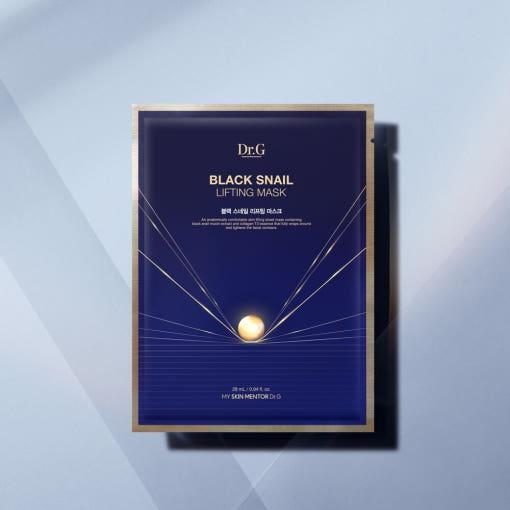 Dr.G Black Snail Lifting Mask 28ml x 10 Sheets | Elasticity-Boosting Lifting Sheet Mask with Collagen & Black Snail Mucin