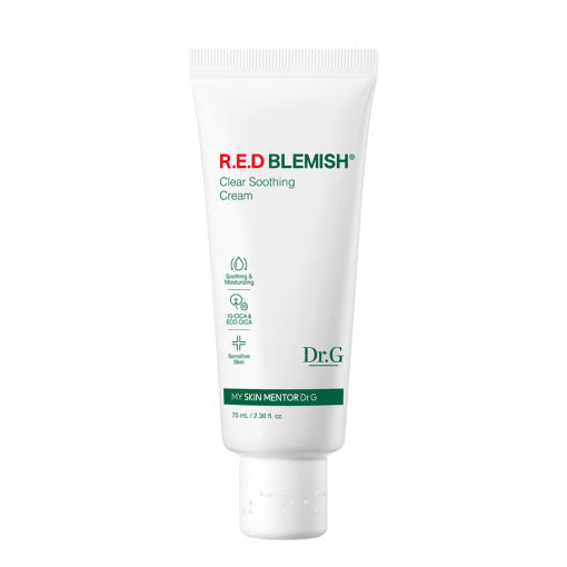 Dr.G RED BLEMISH Clear Soothing Cream 70ml | Ultra-Calming Hydration for Sensitive & Acne-Prone Skin