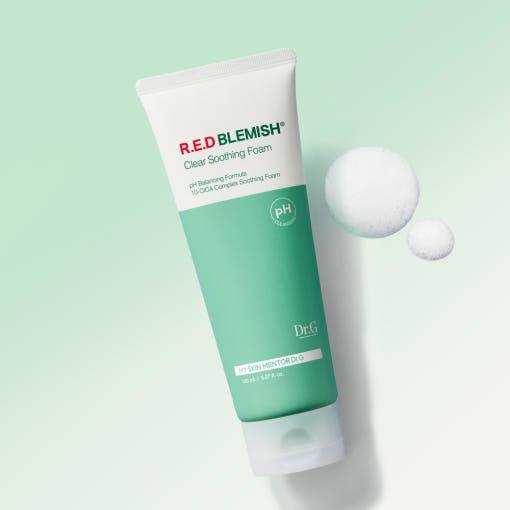 Dr.G pH Cleansing Red Blemish Clear Soothing Foam 150ml | pH-Balanced Gentle Cleanser for Sensitive Skin