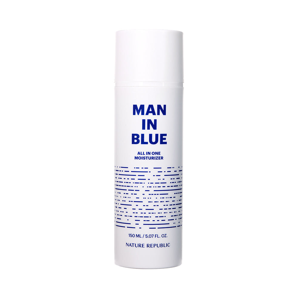 NATURE REPUBLIC Man In Blue All In One Moisturizer – 150 ml | Lightweight Daily Hydration for Men – No Fuss, No Stickiness