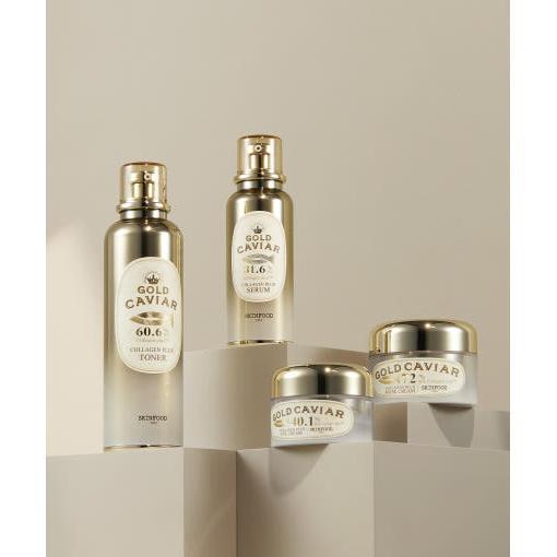 SKINFOOD Gold Caviar Collagen Plus Toner – 120ml |The Luxury First Step to Firmer Plumper & More Youthful Skin