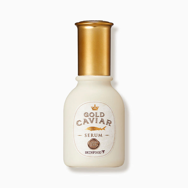 SKINFOOD Gold Caviar EX Serum 50ml | Intensive Anti-Aging Treatment with Caviar Extract & 24K Gold for Firming & Radiance