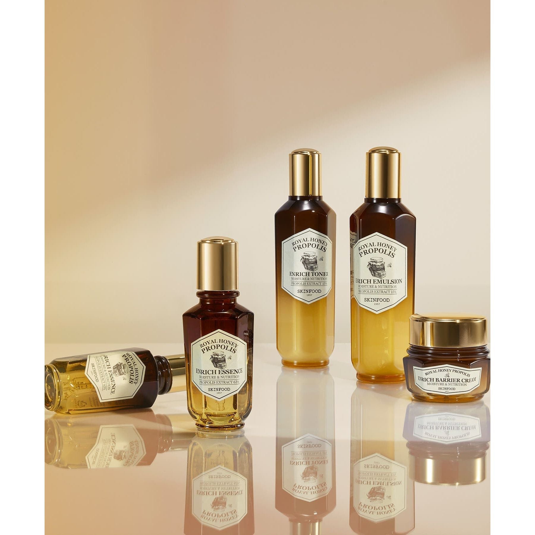 SKINFOOD Royal Honey Propolis Enrich Barrier Cream 63ml | Intense Barrier Repair with 50% Propolis Extract & Cera-Green Complex