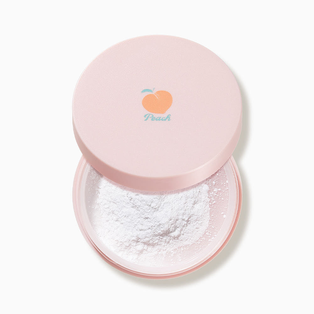 SKINFOOD Peach Cotton Multi Finish Powder 15g | Calamine & Peach Extract Infused Oil-Control Setting Powder for a Soft, Pore-Blurring Matte Finish