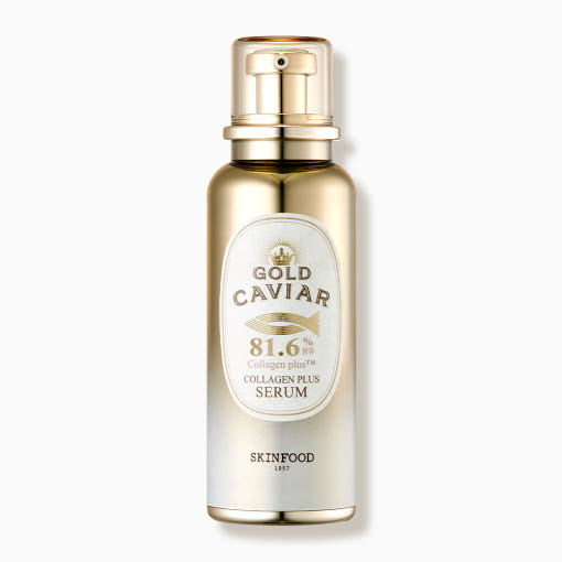SKINFOOD Gold Caviar Collagen Plus Serum 40ml | Intensive Firming & Wrinkle-Reducing Serum with 81.6% Collagen Complex & Gold Caviar Extract