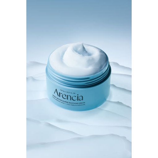 Arencia Deep Water Surge Soothing Cream 80g | Lightweight Barrier-Strengthening Moisturiser with Triple Hyaluronic Acid & Cica