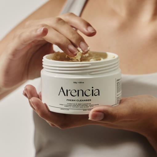 Arencia Rosemary Tea Fresh Body Cleanser 260g | Exfoliating Body Scrub-to-Wash with Deep Hydration