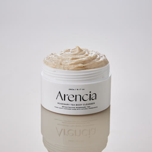 Arencia Rosemary Tea Fresh Body Cleanser 260g | Exfoliating Body Scrub-to-Wash with Deep Hydration