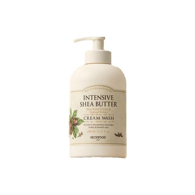 SKINFOOD Intensive Shea Butter Body Cream Wash 450ml | The Luxurious Honey-Infused Cleanser for Silky, Nourished Skin