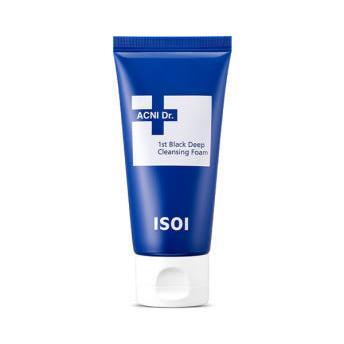 isoi ACNI Dr.1st Black Deep Cleansing Foam 75ml | Deep Pore Cleanser for Acne-Prone, Oily & Troubled Skin