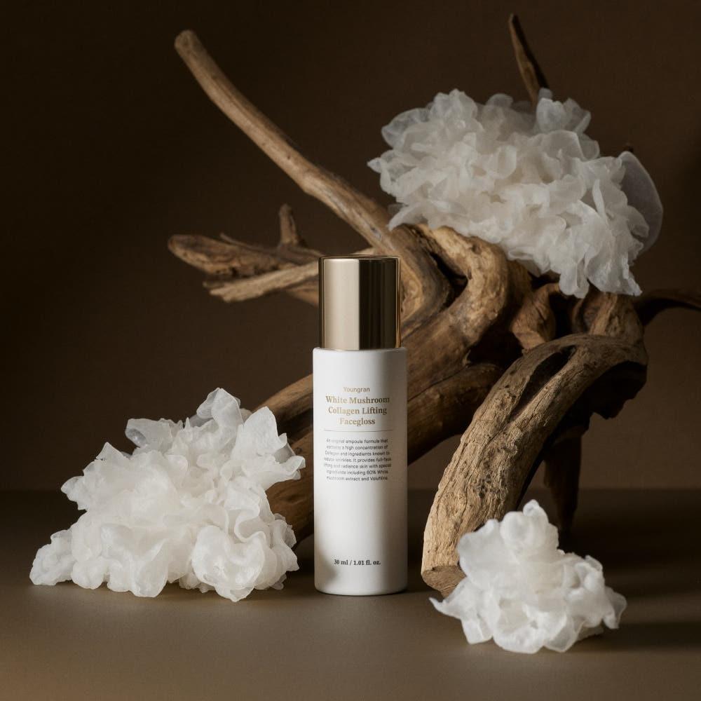 SUNGBOON EDITOR Youngran White Mushroom Collagen Lifting Facegloss 30ml | Radiance-Boosting Barrier Repair Serum with Collagen & Moisture Complex
