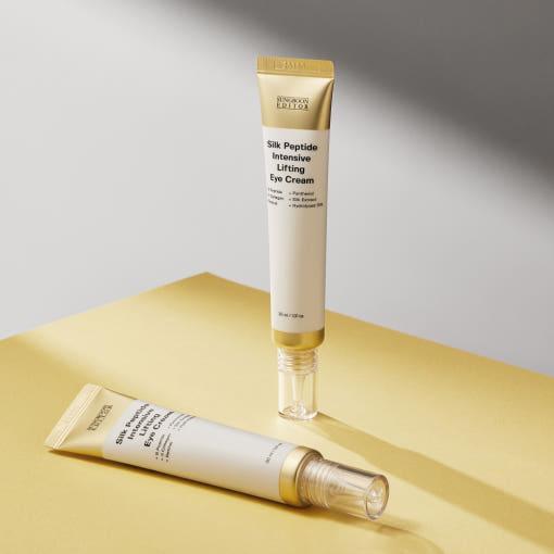 SUNGBOON EDITOR Silk Peptide Intensive Lifting Eye Cream 30ml | Firming Eye Treatment with Peptides, Plant Stem Cells & Nebaneva Complex