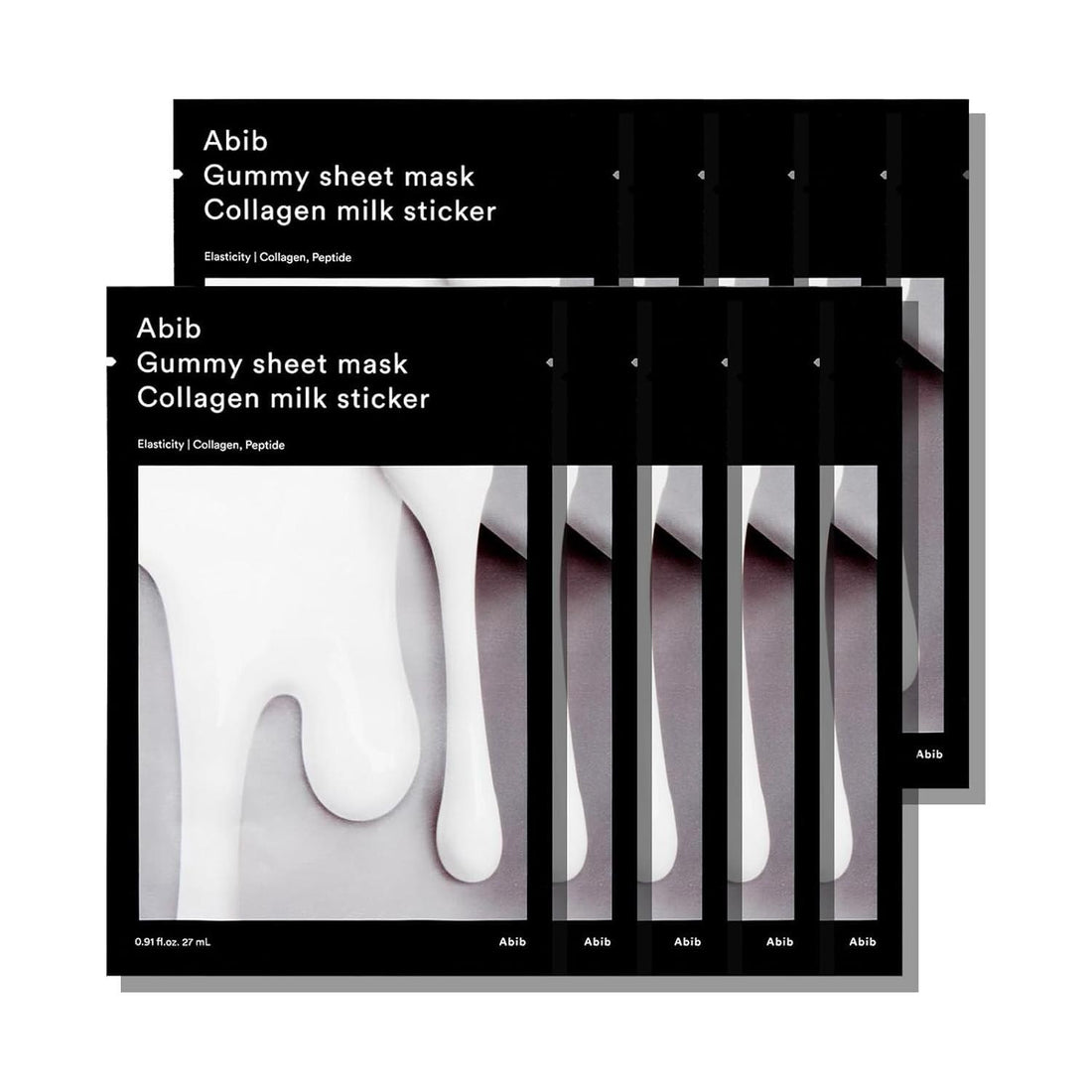 Abib Gummy Sheet Mask Collagen Milk Sticker – Intense Hydration & Firming Care – 27ml x 10ea