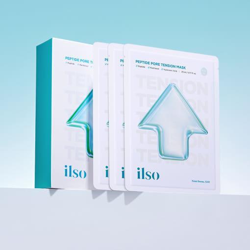 ilso Peptide Pore Tension Mask – 23ml x 10ea | Lift, Tighten & Hydrate Pores with Every Use