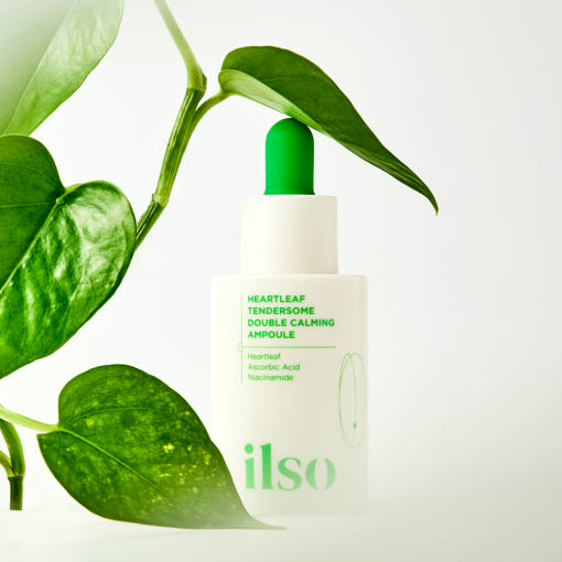 ilso Heartleaf Tendersome Double Calming Ampoule – 30ml | Vitamin C + Heartleaf Serum for Sensitive Skin