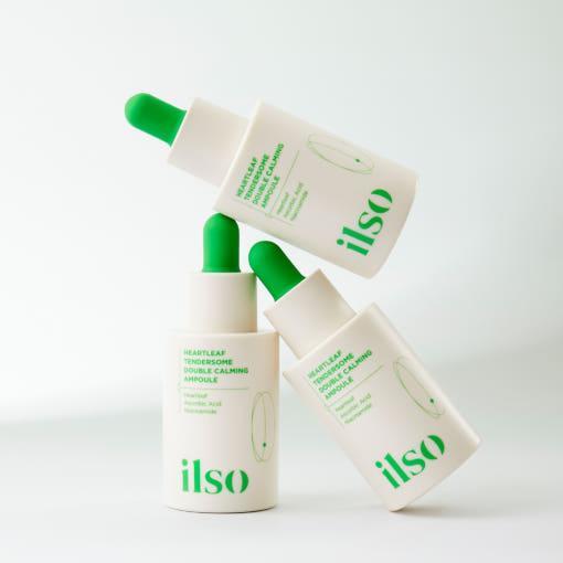 ilso Heartleaf Tendersome Double Calming Ampoule – 30ml | Vitamin C + Heartleaf Serum for Sensitive Skin