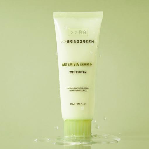 BRINGGREEN Artemisia Calming EX Water Cream – 100ml | Vegan Soothing Gel Moisturiser for All Skin Types