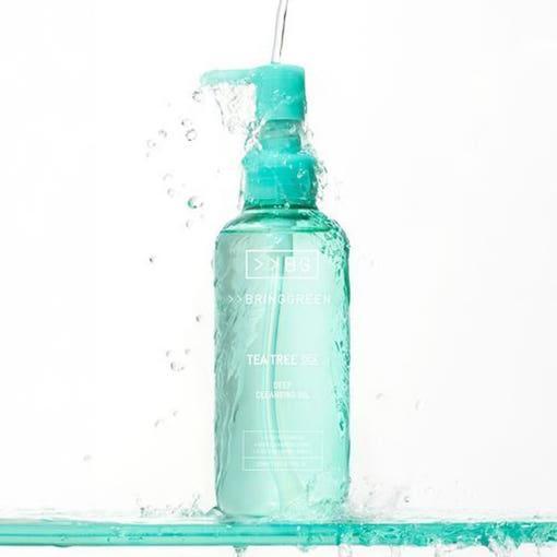 BRINGGREEN Tea Tree Cica Deep Cleansing Oil – 200ml | Purifying, Soothing Cleanser for Blackheads & Sensitive Skin
