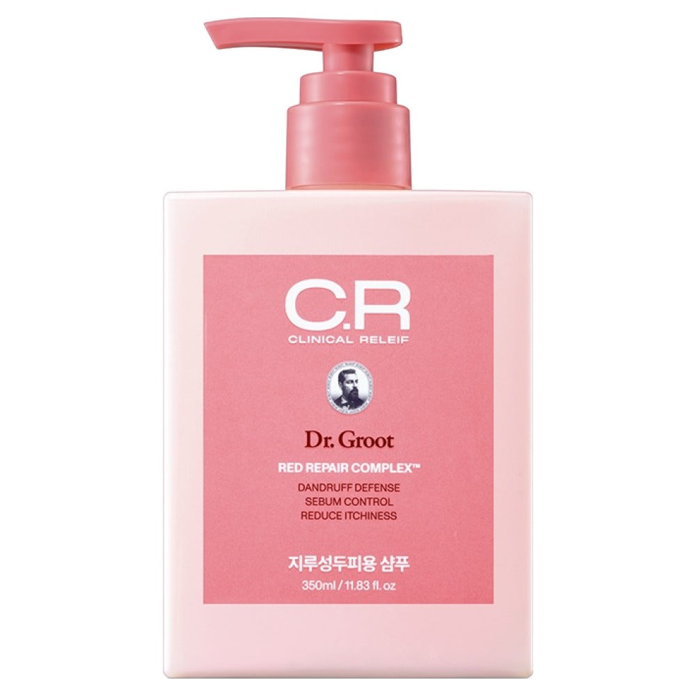 Dr.Groot Clinical Red Repair Complex Shampoo – 350ml | Hair Loss & Scalp Soothing Solution for Oily, Irritated Scalps