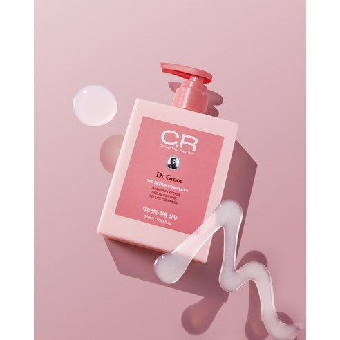 Dr.Groot Clinical Red Repair Complex Shampoo – 350ml | Hair Loss & Scalp Soothing Solution for Oily, Irritated Scalps