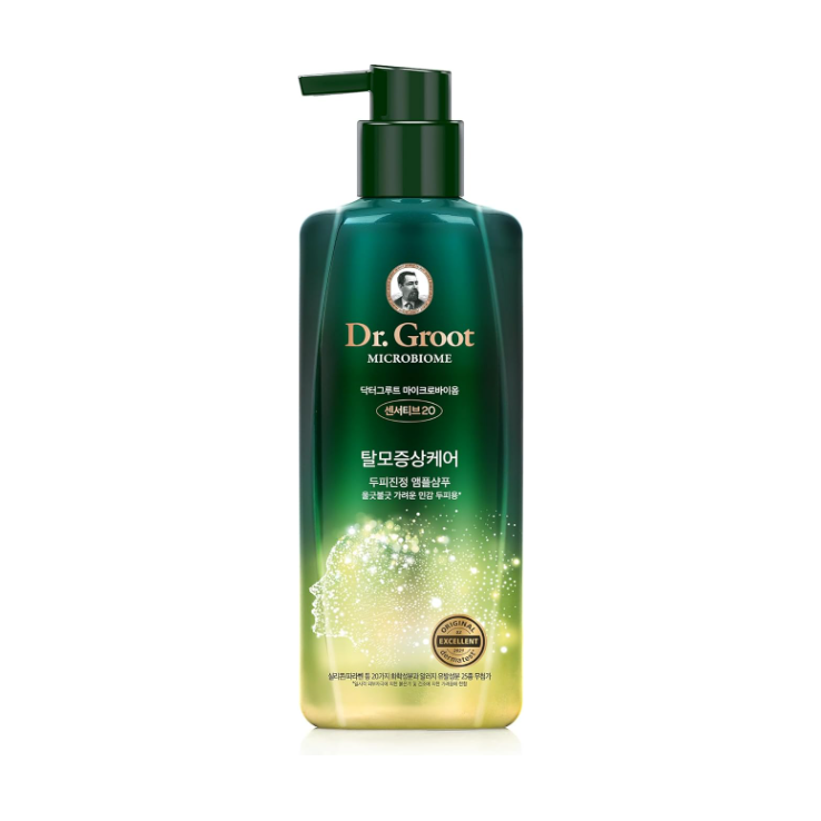 Dr.Groot Microbiome Sensitive20 Shampoo – 400ml | Soothing Scalp Care with Probiotics, Cica & BHA