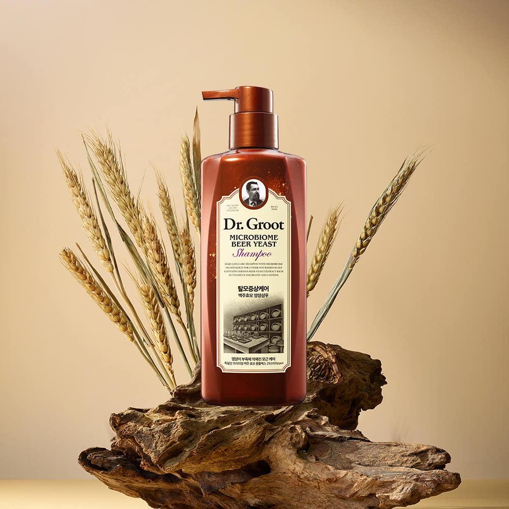 Dr.Groot Microbiome Beer Yeast Shampoo – 400ml | Strengthening & Nourishing Hair Loss Care with Beer-Vital™ Complex