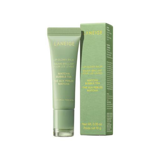 LANEIGE Lip Glowy Balm #Matcha Bubble Tea – Hydrating Glossy Lip Balm with Shea Butter – 10ml