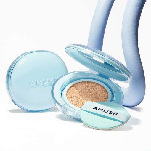 AMUSE Airy Pore Cushion SPF 50+ PA++++ 15g + Refill | 72-Hour Flawless Matte Coverage & Pore Control (5 Shades)