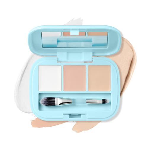 AMUSE Airy Spot Concealer Palette 3g | All-in-One Coverage for Blemishes, Dark Circles & Highlighting
