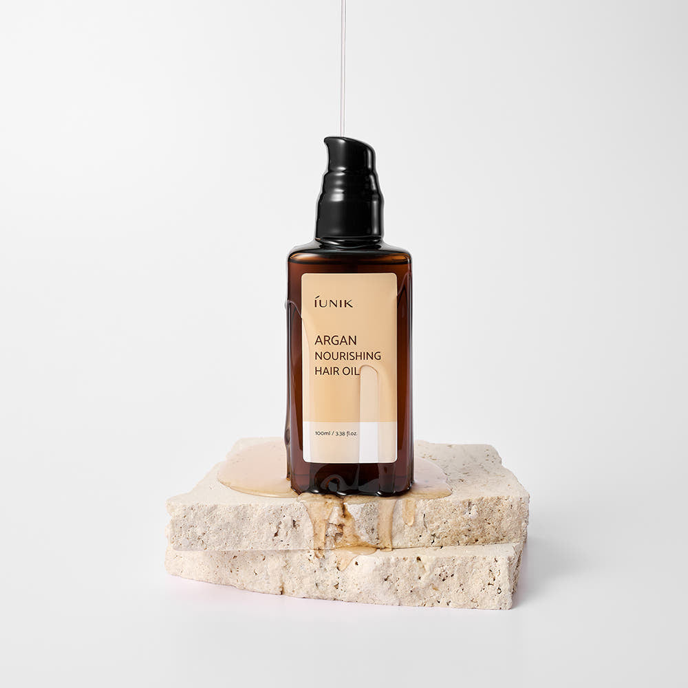 iUNIK Argan Nourishing Hair Oil 100ml | Lightweight Shine & Repair for Dry, Damaged Hair